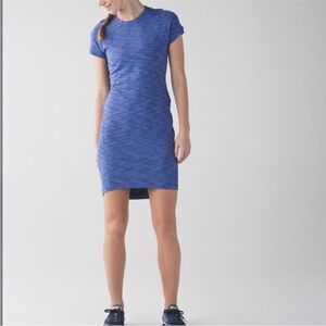 Lululemon & Go Where To Dress Size 8 sapphire blue athletic stretch